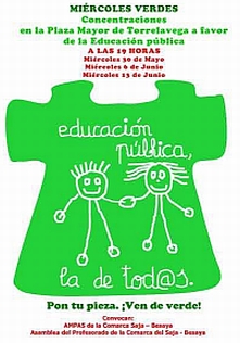 camiseta verde educación pública