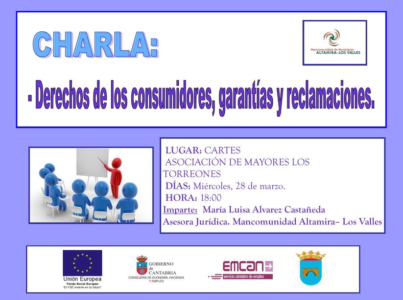 La Mancomunidad Altamira-Los Valles organiza la charla “Derechos de los Consumidores, Garantías y Reclamaciones”
