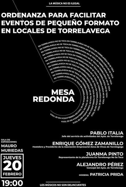 La Sala Mauro Muriedas acogerá una mesa redonda sobre la música en los locales