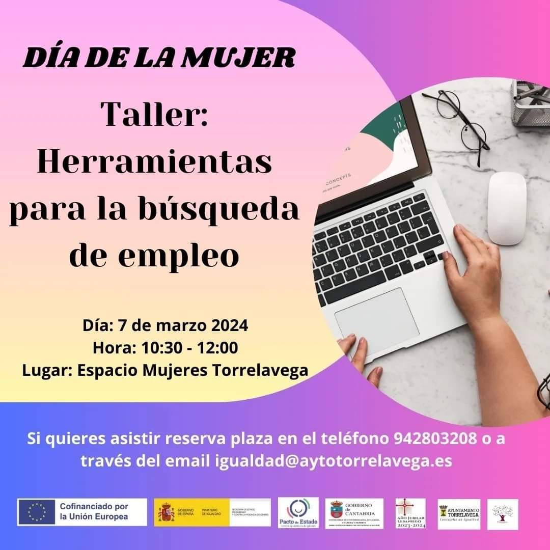 Dos talleres sobre emprendimiento y búsqueda de empleo dentro de las actividades organizadas por el 8M en Torrelavega