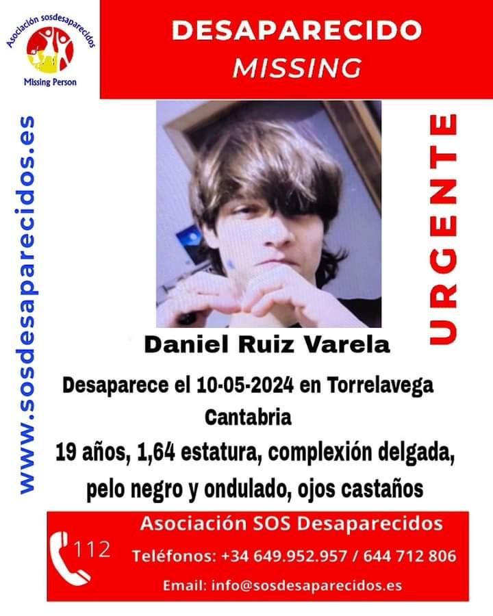 Desaparece el joven Daniel Ruiz en Torrelavega