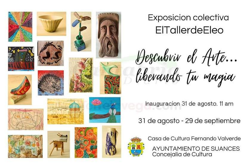 La Casa de Cultura Fernando Velarde inicia la temporada de exposiciones con la muestra artística de "El Taller de Eleo"