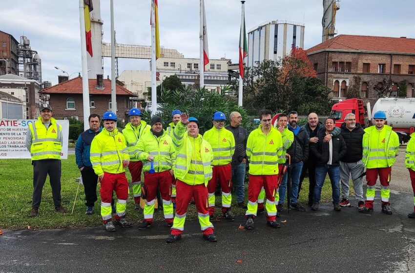  Primera jornada de huelga en Katoen Natie, empresa de logística de SOLVAY